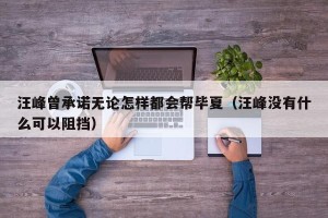 汪峰曾承诺无论怎样都会帮毕夏（汪峰没有什么可以阻挡）